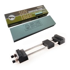 Sun Tiger 雙面油石+宙斯橡膠油石架套組, 1組