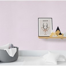 Sense Wall 黏貼式絲綢花紋壁紙, 粉紅色