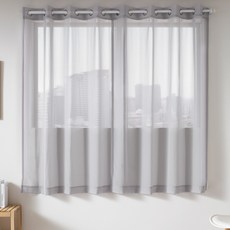 ALTTEURI 雪紡窗簾, 淺灰色