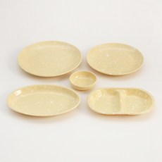 芒果大理石紋小吃餐具組, 1套, A, 5種