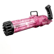 River Fox 泡泡槍 L號+泡泡水補充液 2入, 粉色的