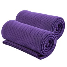 나야스타일 홈트레이닝 요가 쿨링 타올 2p YGYP-71-5, 퍼플