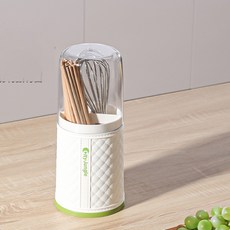 American Road簡約籠子廚房有蓋餐具筒 1格 YK001, 1個, 混色