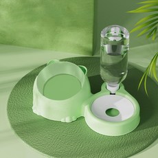 daysoy Yoreungae 寵物自動飲水器 餐具組 ONE SIZE, 01 綠色, 1套