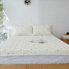 Casa Story 萊賽爾特大床墊兼床罩, 黃色