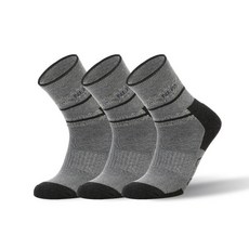 NEPA 男款拼色中筒襪 3雙, 灰色