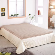 베드넷퍼니쳐 라텍스 매트리스 45T + 속커버 + 극세사 커버 세트, 오트밀(극세사 커버), 4.5cm