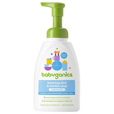babyganics 貝碧潔 寶寶奶瓶餐具洗潔泡泡露 無香, 1個, 473ml