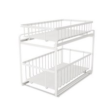 2層鋼製收納架 YT_RA1075 2入, 白色