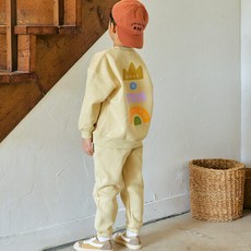 VAVKID'S 孩童圖案印花長袖T恤+長褲