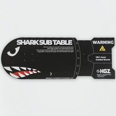 HIGHGROUNDS Shark Sub Side 露營輔助桌, 黑色