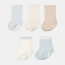 HI BABY CLUB 男款簡易襪子 2入+及膝襪 3入