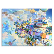 Aurora Decoden Npic Art 畫布型鑽石畫套組 40 x 50 cm MK108, MK108 雲上村莊, 1個