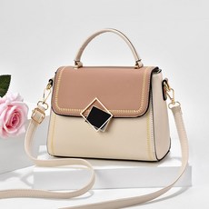 donnashop 女用 Roxy 斜背手提托特包 sc-53847, 象牙白