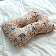 엘림코리아 아동용 빨아쓰는 일체형 낮은 경추베개, 멍스