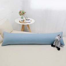 BED&DECO 涼感涼感三層身體枕頭套, 藍色