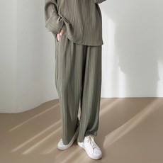 PLAYS 男士抽繩鬆緊百褶長褲