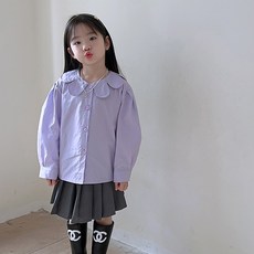 BabyMax 女童花朵領襯衫