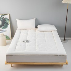 Honey Bubble 柔軟床墊套 榻榻米床墊, 白色