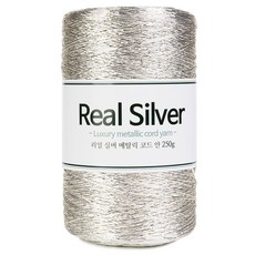 Real Silver 金屬線繩 編織線 250g, 銀色, 1個