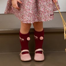 Tartine et Chocolat 幼兒用GS Anna花朵長筒襪 D