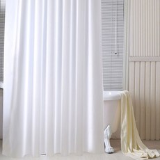 EPVA材質浴簾 白色 180*180cm, 1個