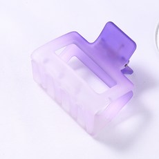 수스다 반달 아크릴 나비 헤어집게핀 무광 그라데이션 반묶음 사각 헤어핀 253