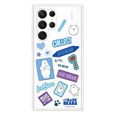 코쿼드 위베어베어스 미니스티커 클리어 휴대폰 케이스