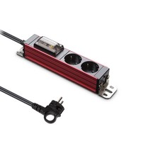 Hyundai Electric 伺服器排插 鋁製高容量多孔插座 2孔, 3m, 紅色, 1個