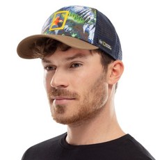 西班牙 BUFF Trucker 4 國家地理戶外鴨舌帽, 1個, SCARLETT MACAW