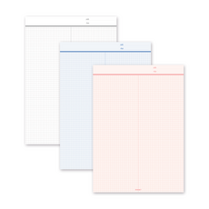 MANET 復古網格記事本垂直 B5 3 件套, 1套, 夢幻粉色、夢幻藍色、夢幻灰色