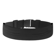 運動健身跑步慢跑 手機收納口袋腰帶腰包, 黑色