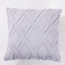 위더홈 심플 다이아몬드 퍼 쿠션커버
