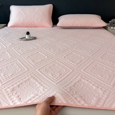 코튼 미끄럼방지 침대패드, 핑크