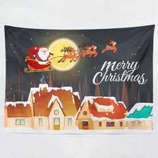 Arty Home 聖誕快樂掛布 法蘭絨, TYPE03, 1個