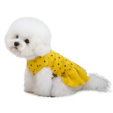 PETSLAND 寵物心動信號洋裝, 黃色