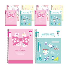 PENPIA 女童印花筆記本 10入, 隨機出貨, 1組