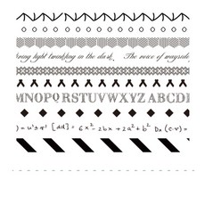 라이프백 베이직 빈티지 종이 테이프 10p, 06 블랙