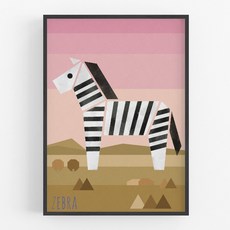 파스텔 그레이 스튜디오 A3 포스터, 얼룩말