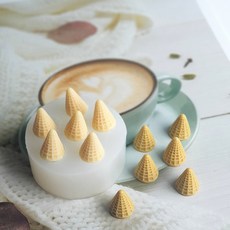 HANNAHS 미니 콘 수제몰드 6구, 혼합색상