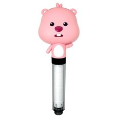 Daelim Bath Zanmang Loopy 多功能過濾蓮蓬頭, 1個, 粉色