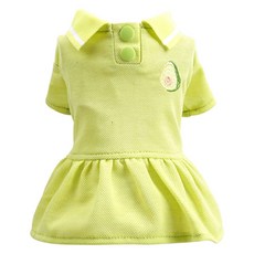 스타 귀여운 반려동물 원피스, 그린, 1개