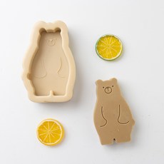 胖胖腰可愛小熊矽膠模具, 單一顏色