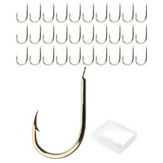 CK 一針一擊 黑鯛魚鉤 金鉤 50入 + 高級收納盒組, 1套