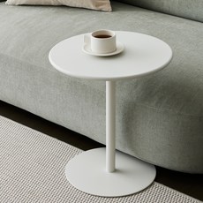 HANSSEM Jack 400 圓形邊桌 白色