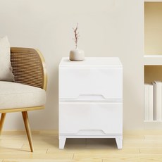 보노하우스 위클리 서랍장, 화이트, 2개