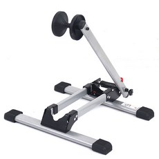 高級自行車折疊式停車架 兼容18/16/20吋, 銀色, 1個