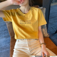 unheve 女款精緻圓領短袖T恤