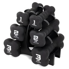 PRO-SPECS 氯丁橡膠啞鈴12公斤組, 1套, 12kg