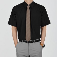 Guystory 男士夏季大尺碼素色柏克短袖Y恤正裝襯衫